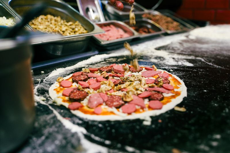 Pizza inn catering at a corporate event